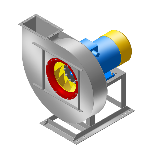 Вентилятор радиальный ВР 100-35 (ВЦ 5-35) исп.1 (5 размер рабочего колеса)