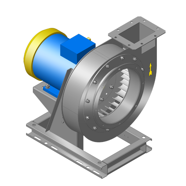 Вентилятор радиальный ВР 240-26 исп.1 (4 размер рабочего колеса)