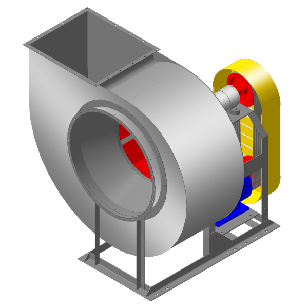 Вентилятор радиальный ВР 80-76 (ВЦ4-76) исп.5 (16 размер рабочего колеса)