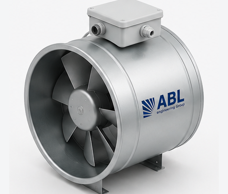 Канальный осевой инлайн-вентилятор ABL-TSK