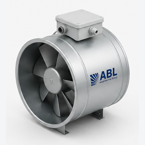 Канальный осевой инлайн-вентилятор ABL-TSK