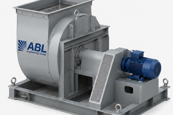 Центробежный вентилятор дымоудаления ABL-XFB на опорной раме
